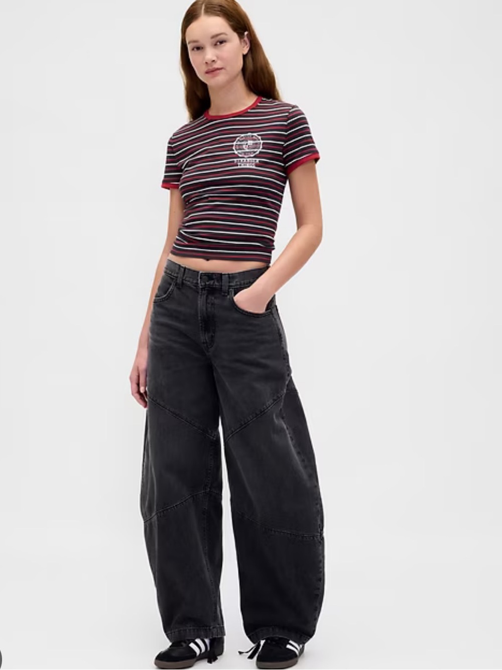 NWOT GAP Black Wide-Leg Flare Jeans size 28